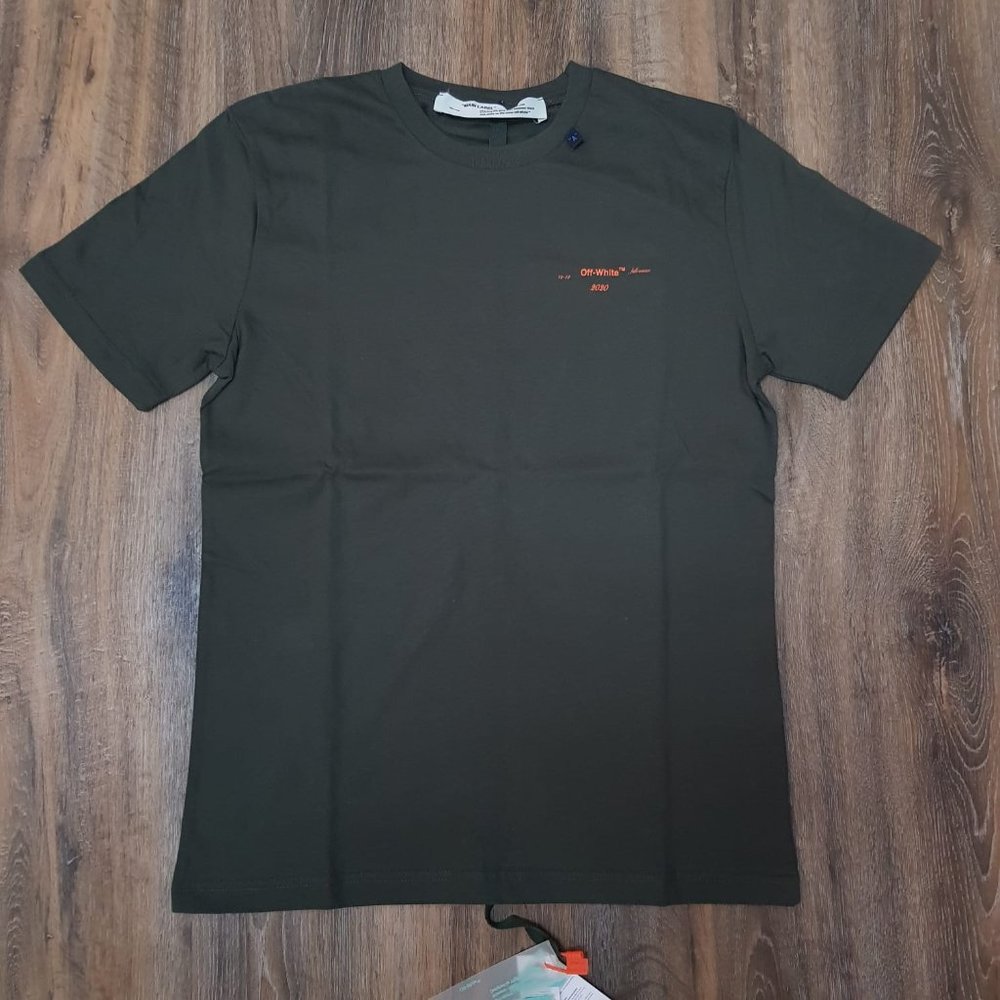 Off-White Khaki Casual T-Shirt